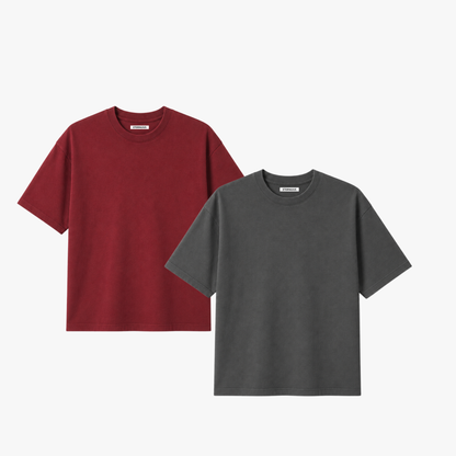 Pack essencial 2 camisetas - Tee BOXY